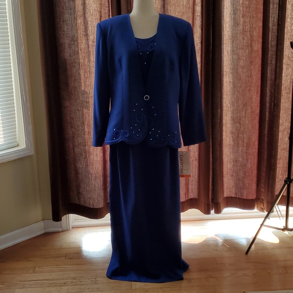 VINTAGE CARAMIA WOMEN'S DRESS SET SIZE 18